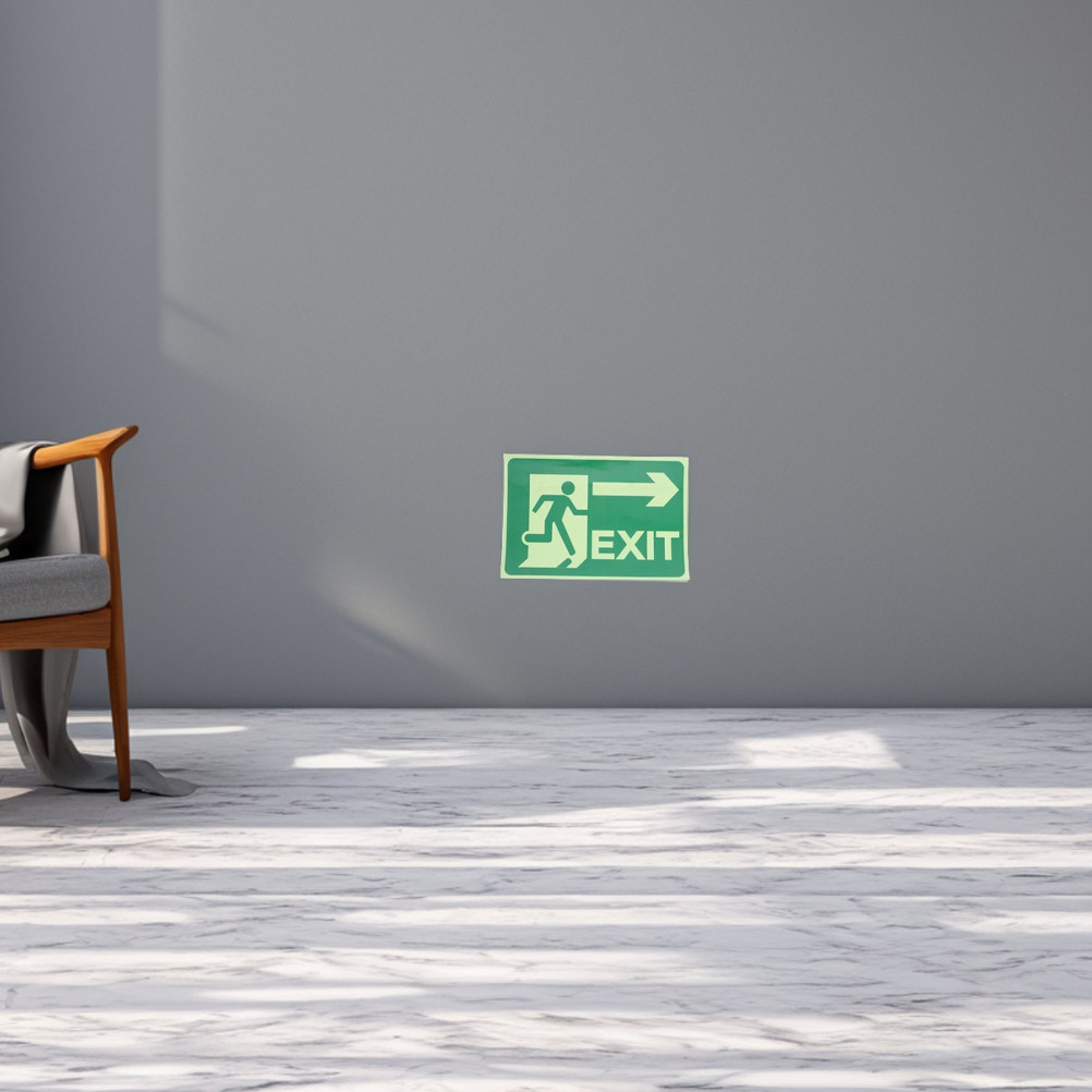 4Pcs Glow Exit Stickers Lumino - đánh giá và giá Emergency Exit Sign