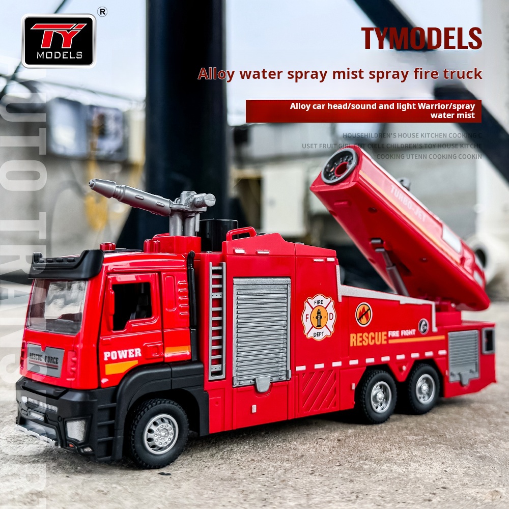 New Alloy Fire Truck Toy Large - đánh giá và giá Fire Escape Ladder