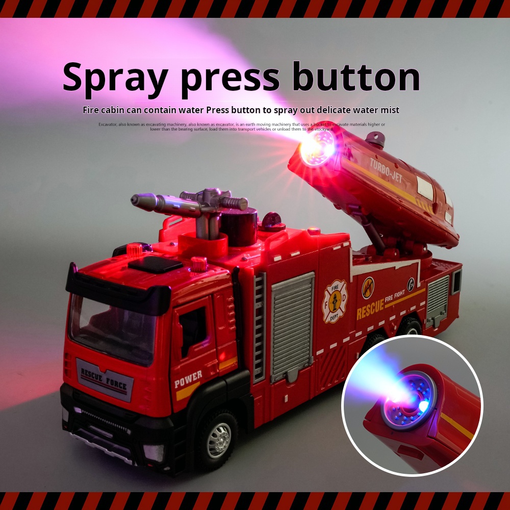 New Alloy Fire Truck Toy Large - đánh giá và giá Fire Escape Ladder