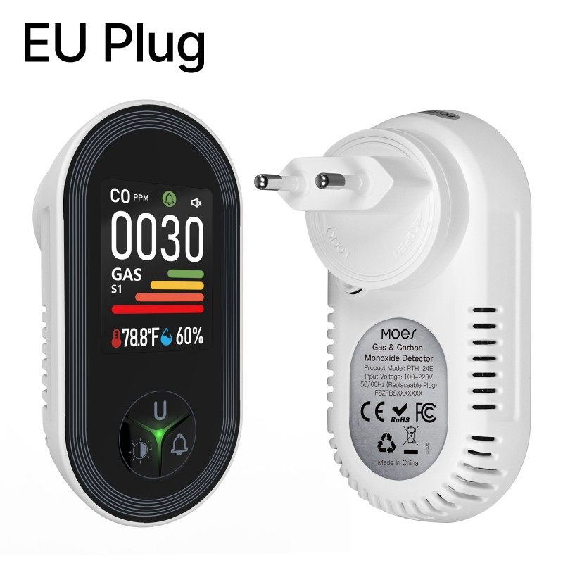 GAS CO Leak Detection Plug In  - đánh giá và giá Co Detector Plug