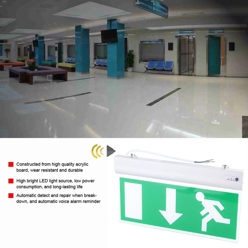 Commercial LED Emergency Sign  - đánh giá và giá Emergency Exit Sign