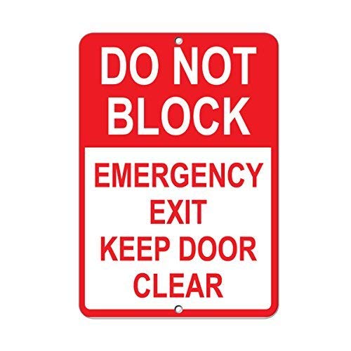 Vincenicy Metal Sign Great Alu - đánh giá và giá Emergency Exit Sign